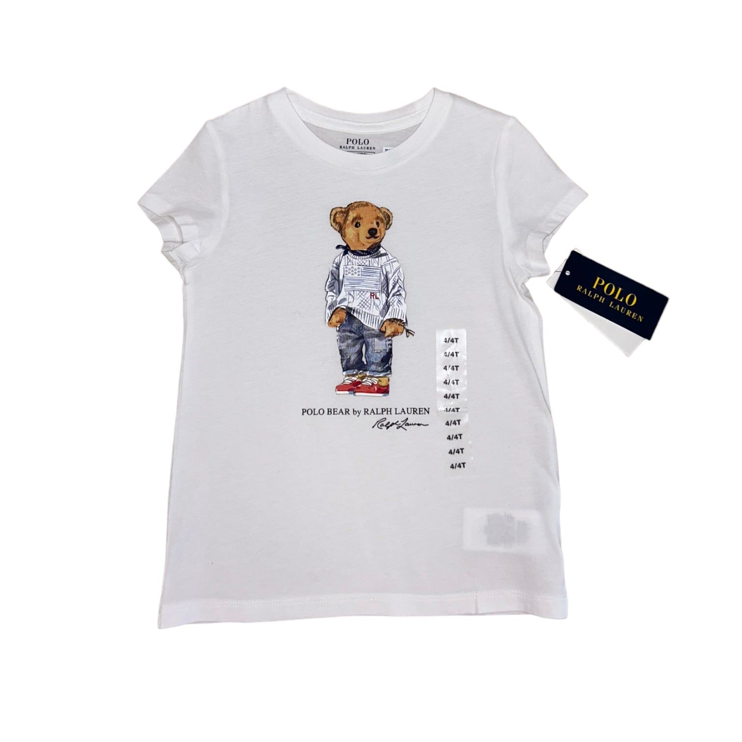 Ralph Lauren t shirt beer maat 4 104 110 Klasse4Kids