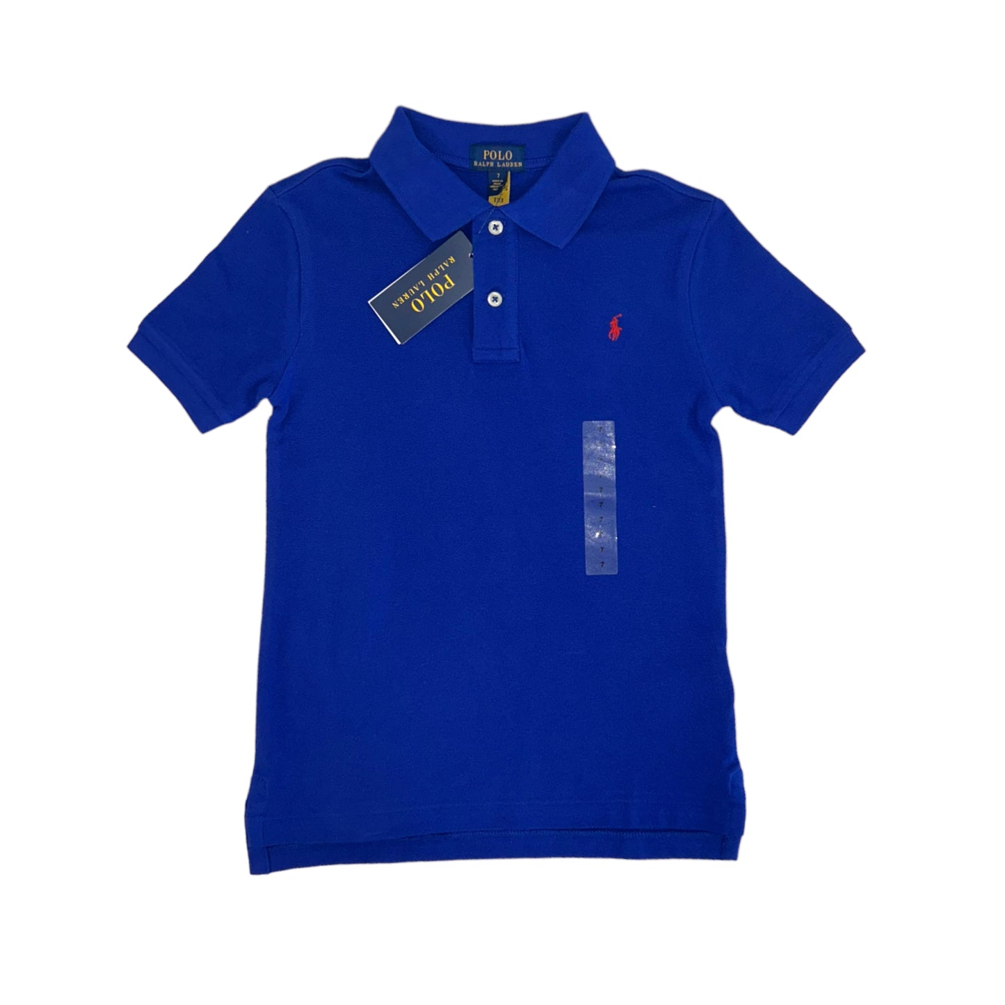 Ralph Lauren polo kobaltblauw maat 7 (128)