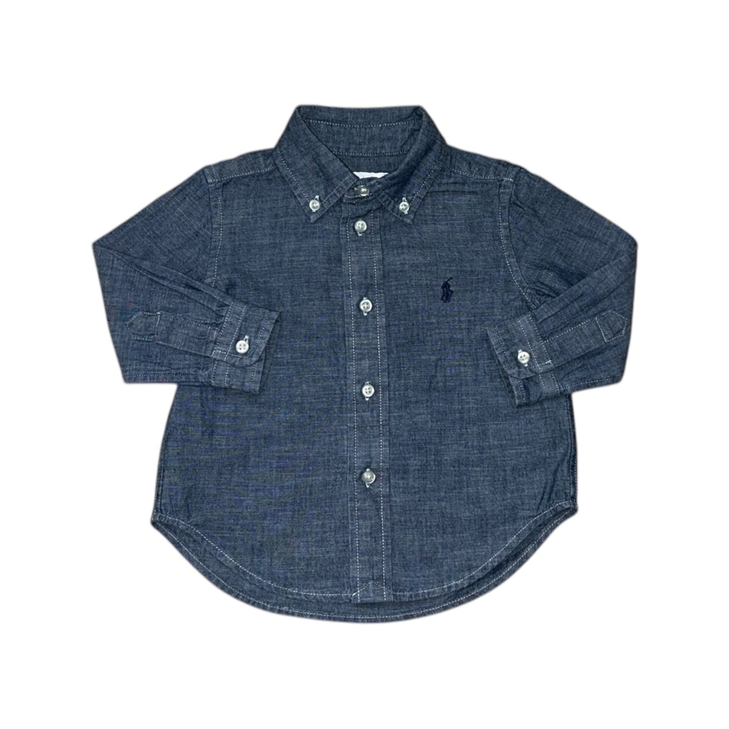 Ralph Lauren blouse jeanslook maat 12m (80)