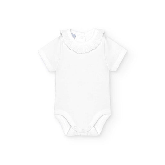 Babidu body/Romper Broderie volant wit