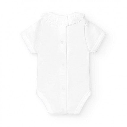 Babidu body/Romper Broderie volant wit