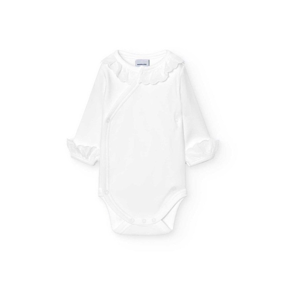 Babidu body/Romper Popeline kraagje & zijsluiting