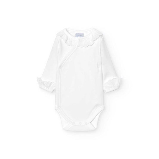 Babidu body/Romper Popeline kraagje & zijsluiting