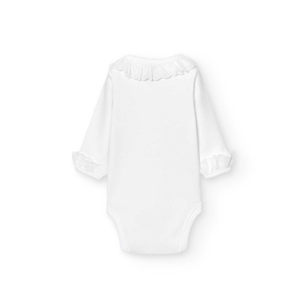 Babidu body/Romper Popeline kraagje & zijsluiting