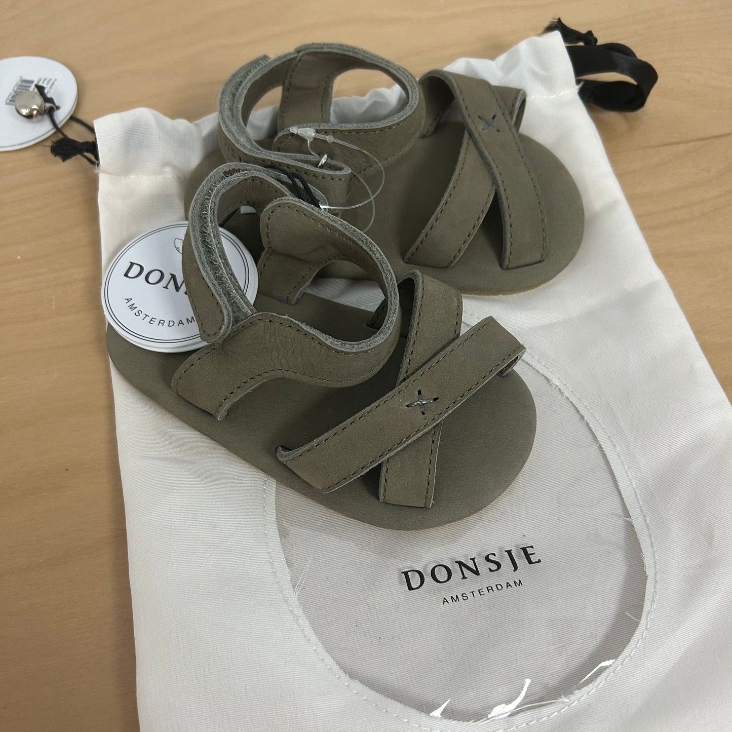 Donsje Amsterdam sandalen maat 24-30m stone nubuck