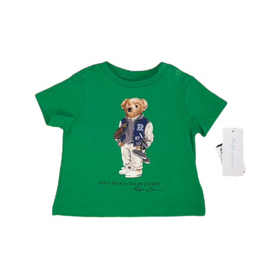 Ralph Lauren t-shirt groen beer maat 3m (56-62)