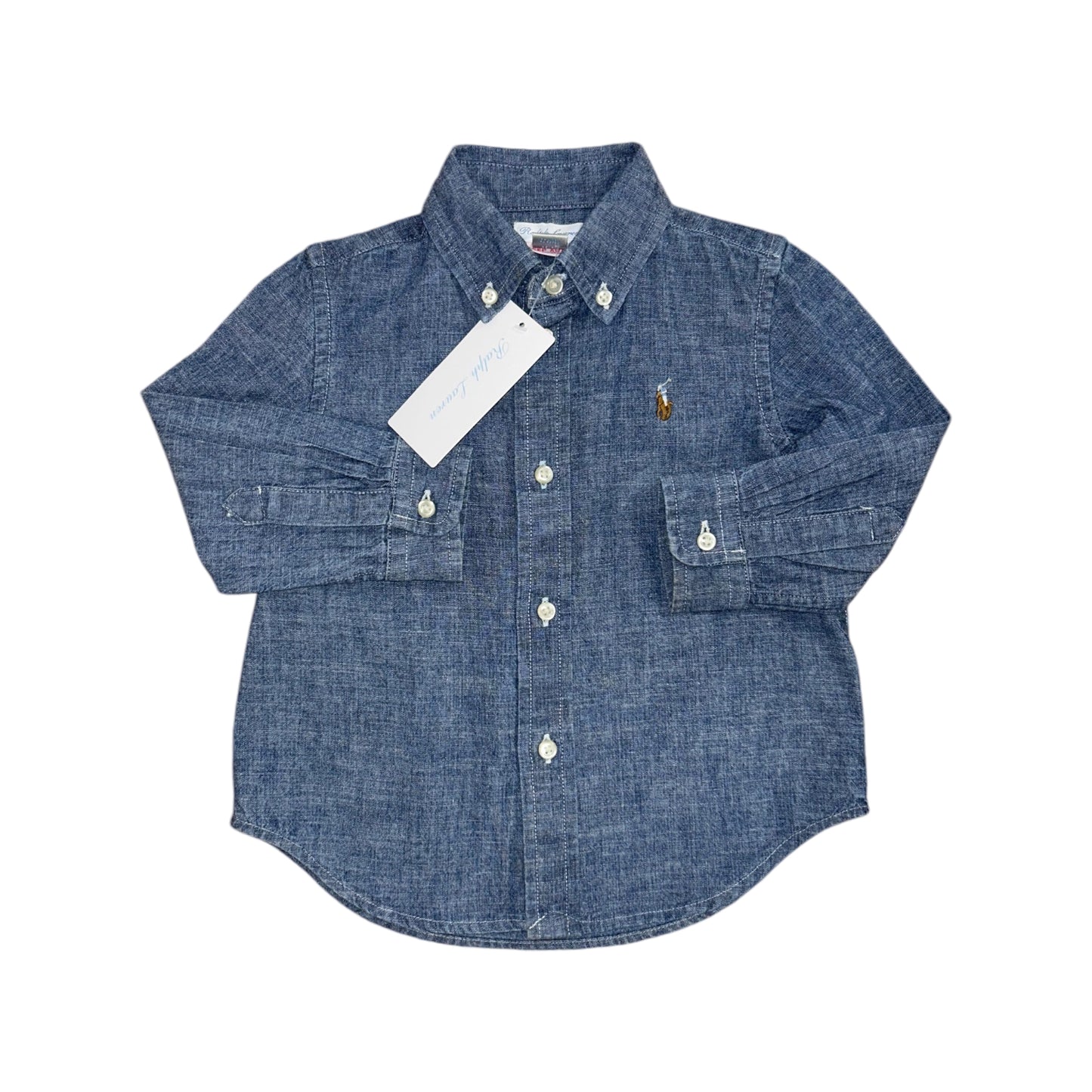 Ralph Lauren blouse Jeanslook maat 18m (80-86)