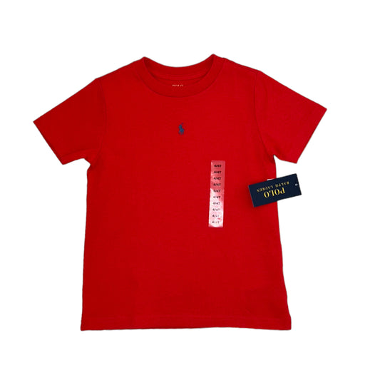 Ralph Lauren t-shirt zachtrood maat 6 (116-122)