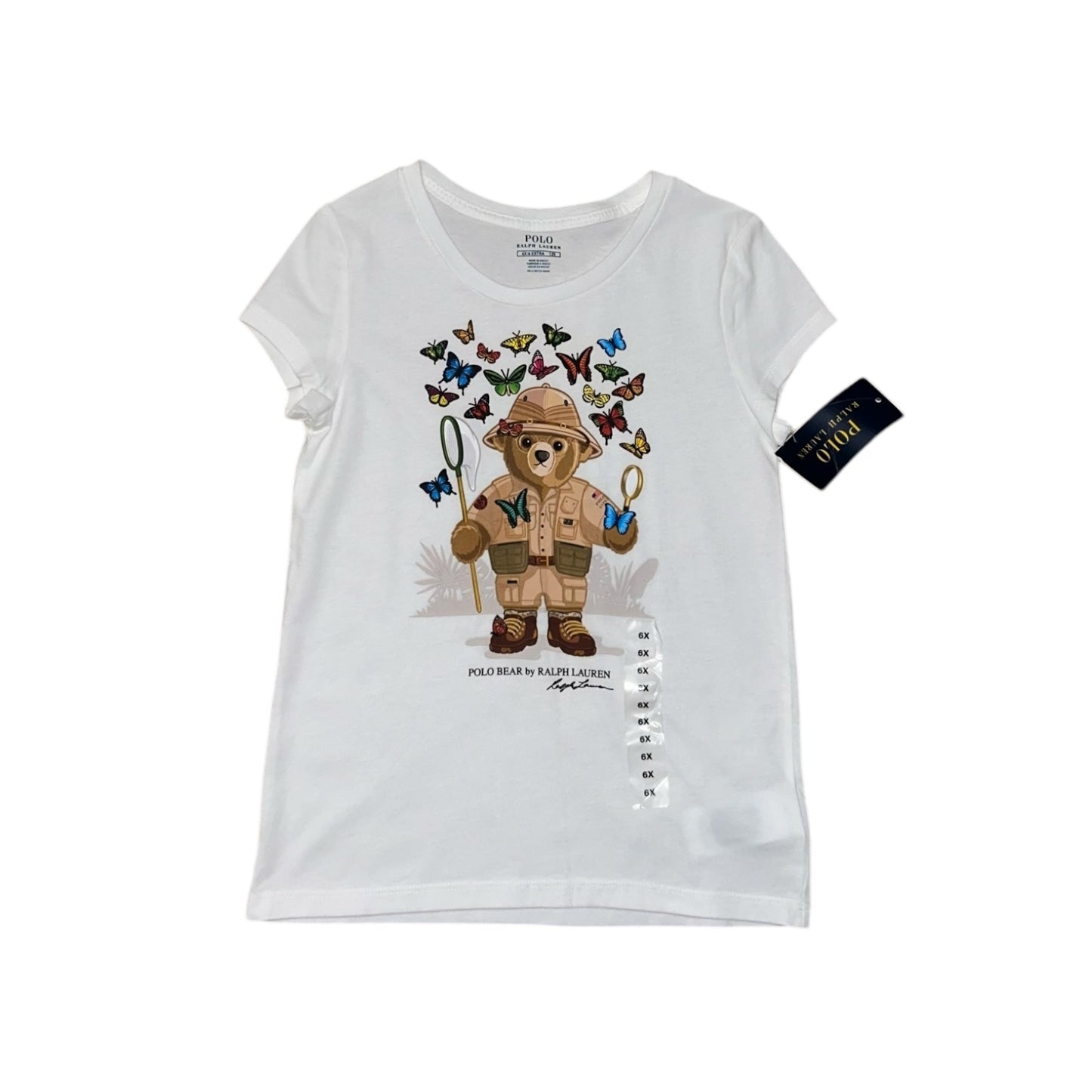 Ralph Lauren t-shirt beer maat 6x (122-128)