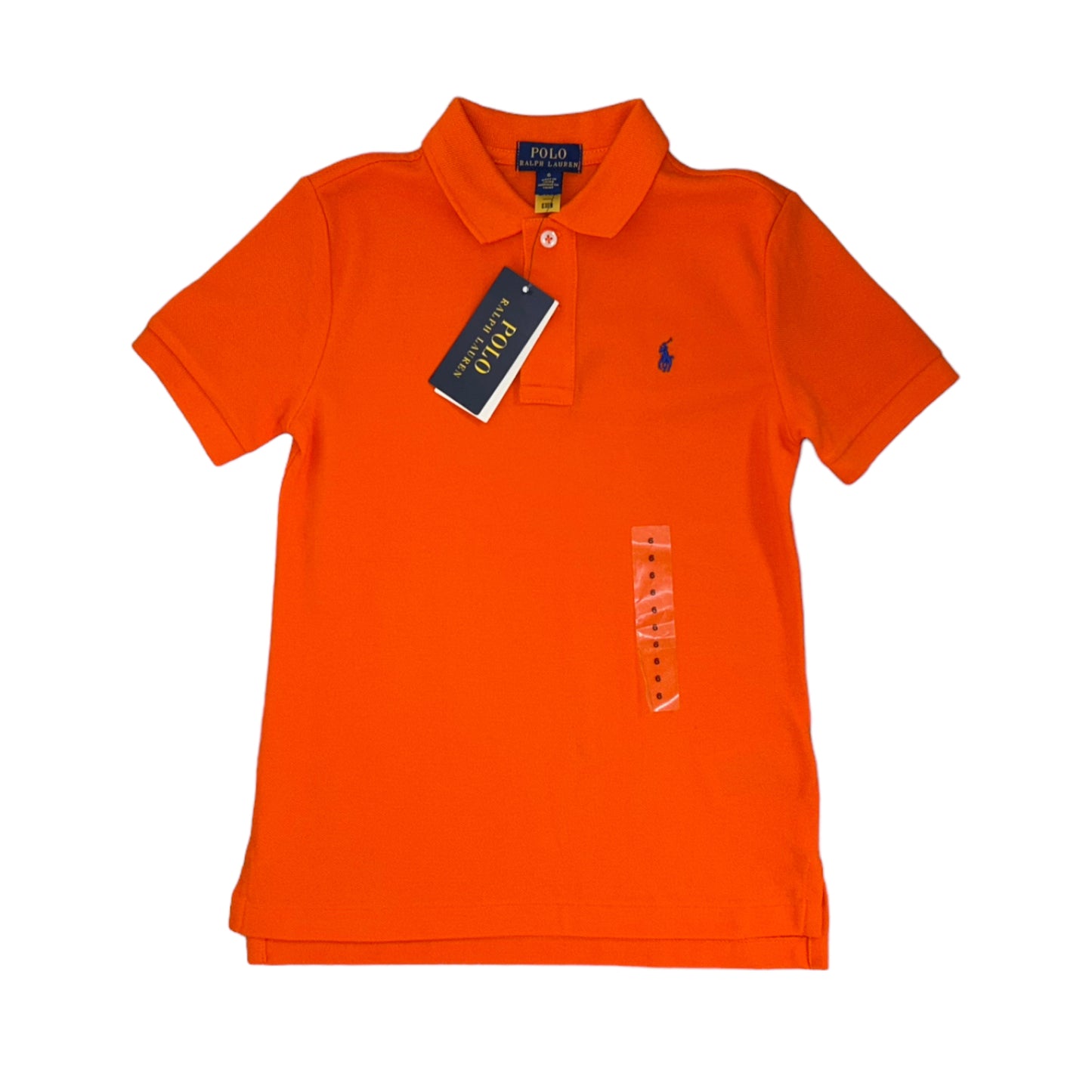 Ralph Lauren polo oranje maat 6 (116-122)