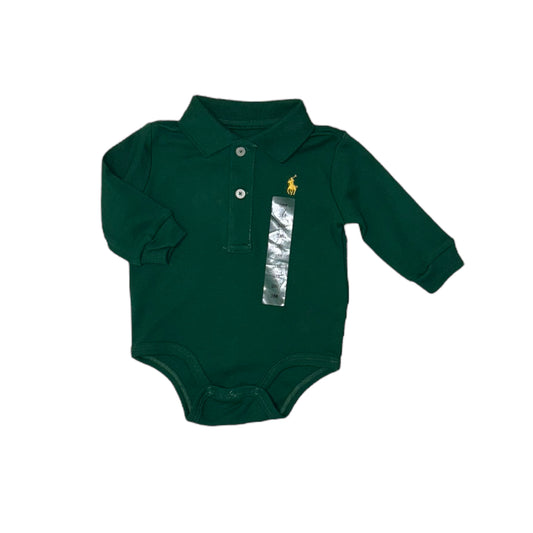 Ralph Lauren polo romper groen  maat 3m (56-62)