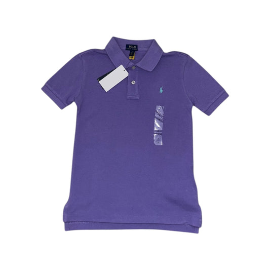 Ralph Lauren polo paars maat 7 (122-128)