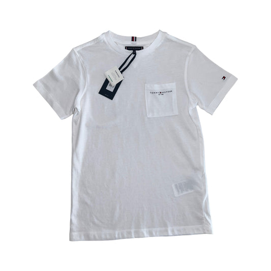 Tommy Hilfiger t-shirt wit maat 140 (valt klein 128-134)