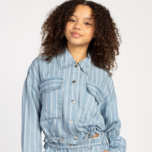 Kamie gestreepte Blouse Denim AI&KO