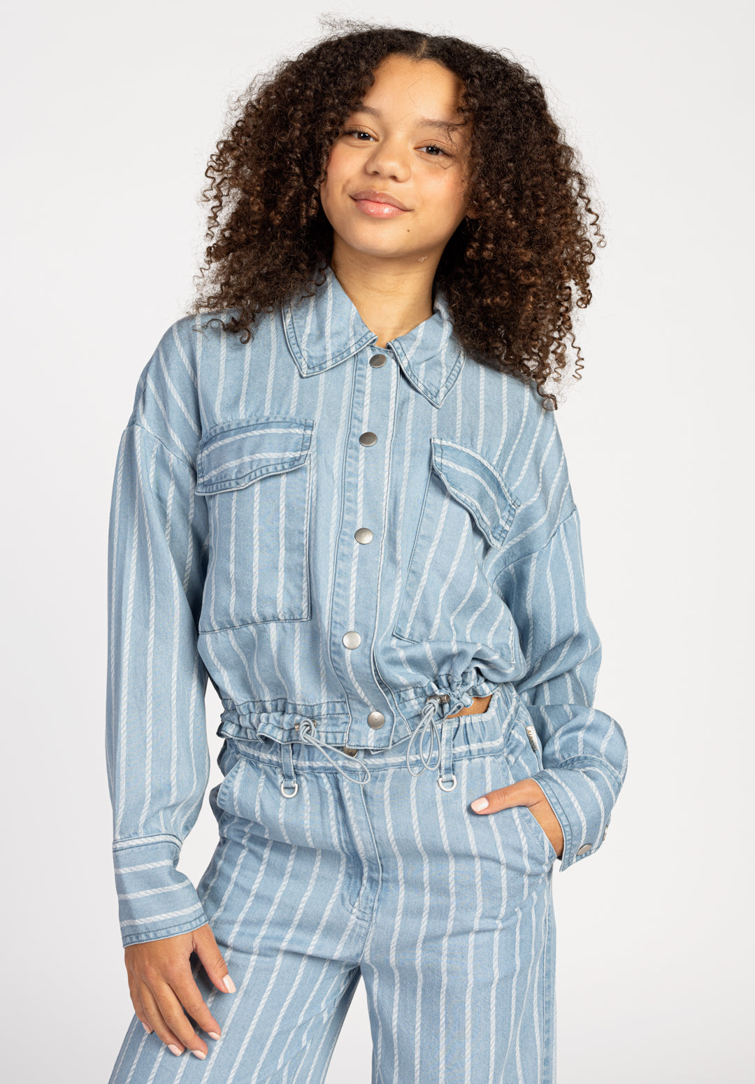 Kamie gestreepte Blouse Denim AI&KO