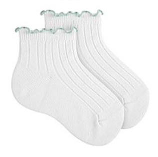 Ruffle rib enkel sok - Condor
