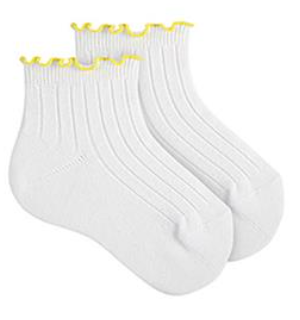 Ruffle rib enkel sok - Condor