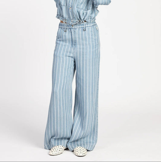 gestreepte Slub denim Carly AI&KO