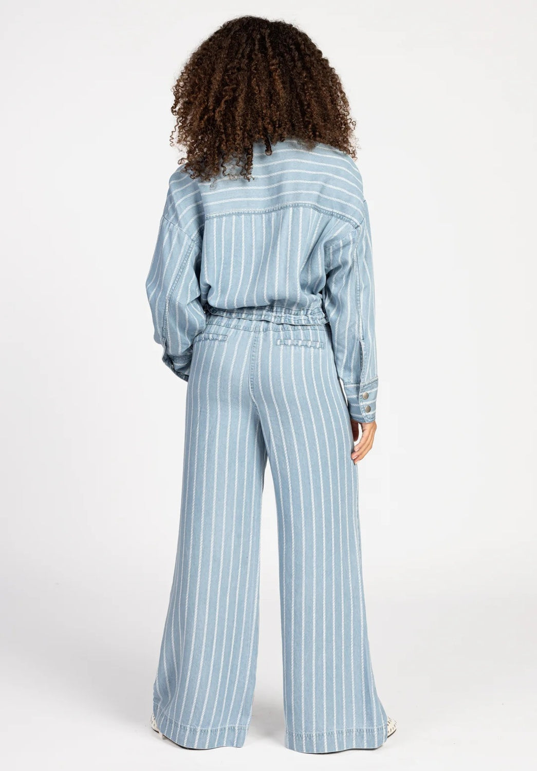 gestreepte Slub denim Carly AI&KO