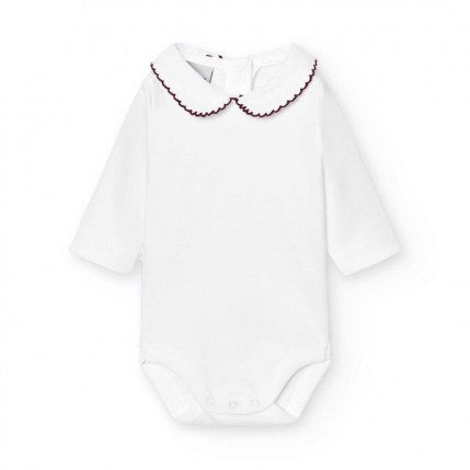 Babidu romper pique kraagje Bordeaux