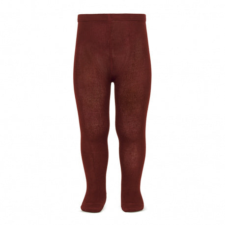 Condor Plain Stitch Basic Tights BURGUNDY