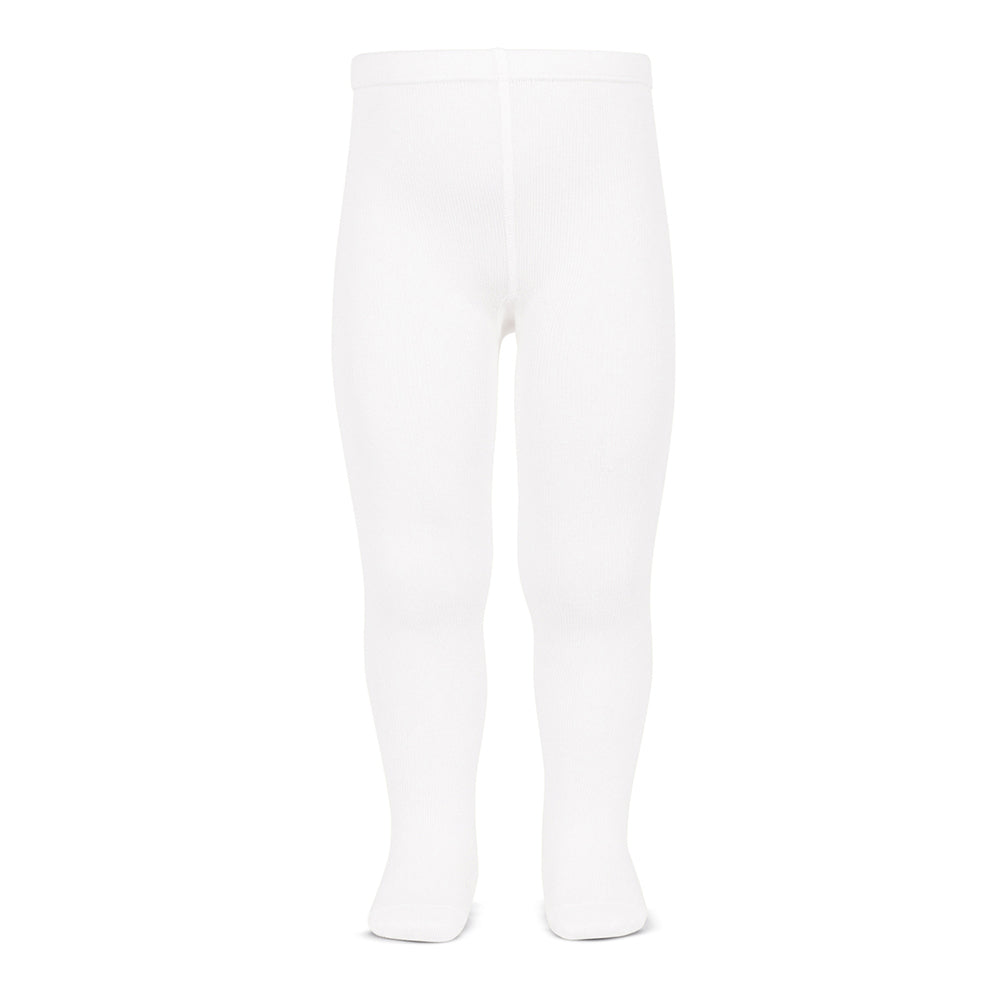 Condor Plain Stitch Basic Tights WHITE