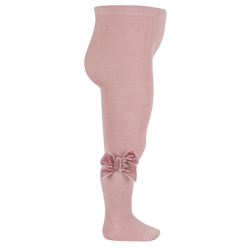 Condor Velvet Strik Bow Maillot PALE PINK